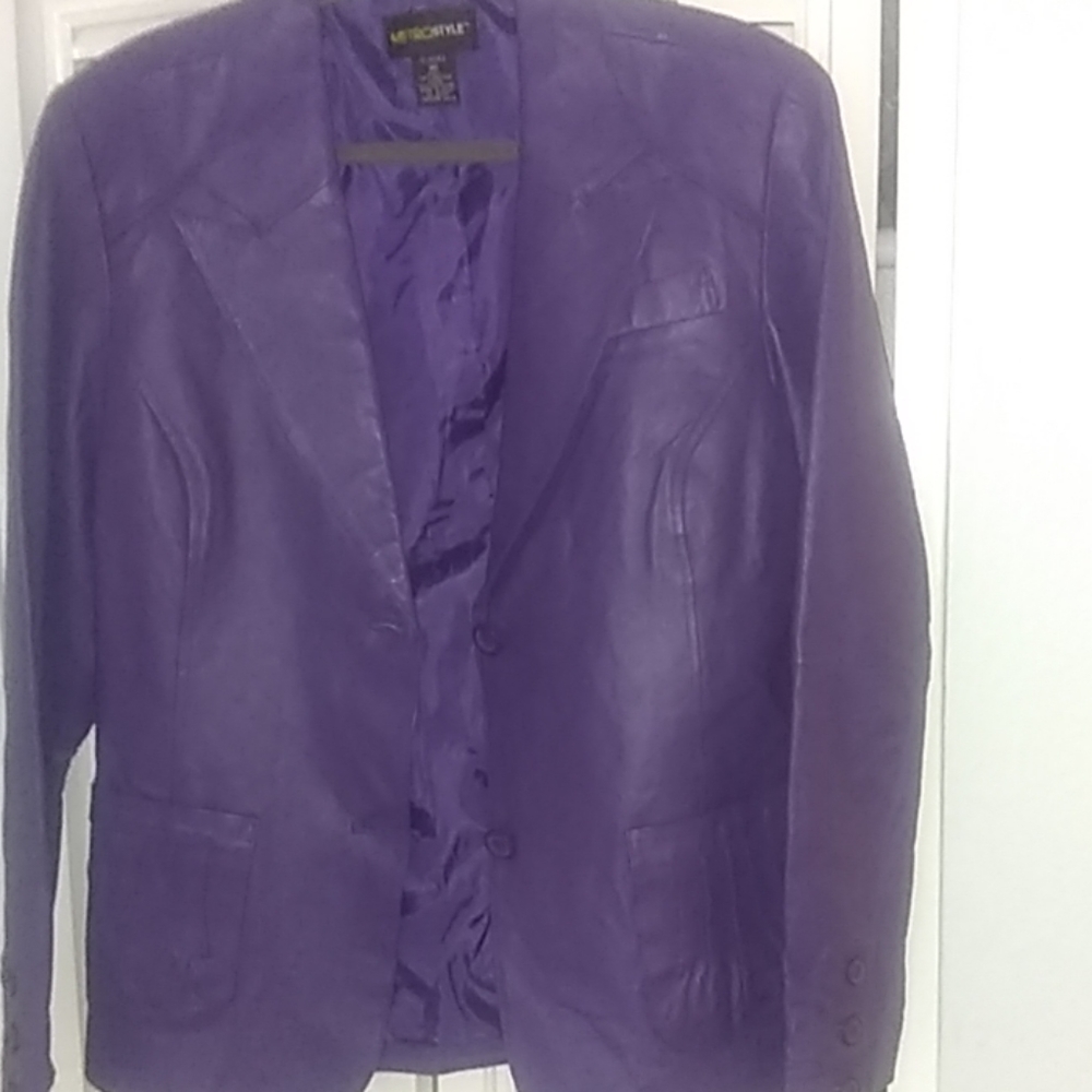 Leather Blazer Jacket